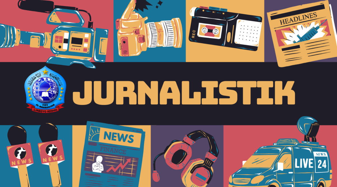 Campus Journalism Presentation in Red and Yellow Illustrative Style