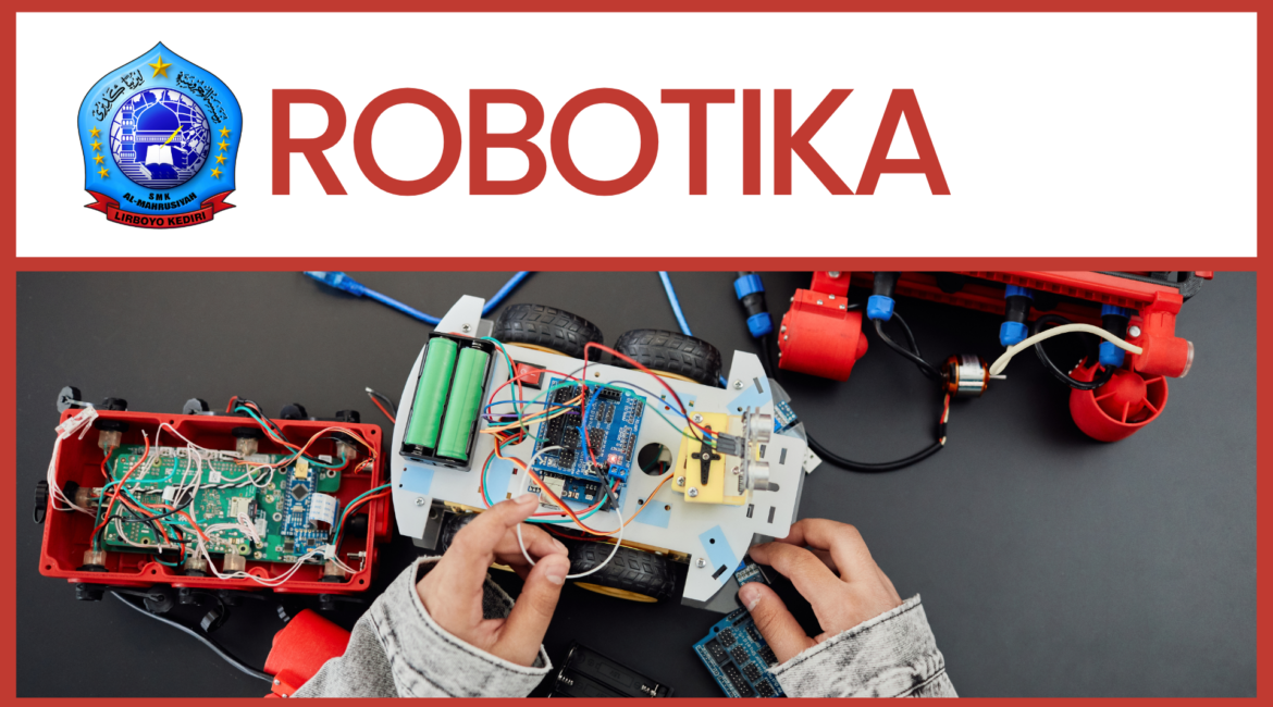 Red and White Simple Modern Robotics Presentation